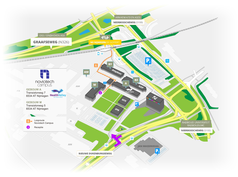 Noviotech Campus Plattegrond Map