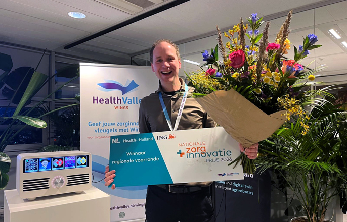 Rik Wesselink Van En Met Clef'r Winnaar Regionale Voorronde Oost Nederland (Health Valley) Nationale Zorginnovatieprijs 2026